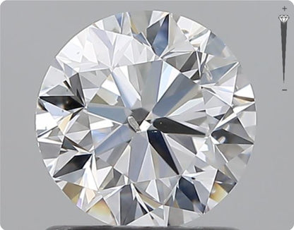 Natürlicher 1.00ct GIA Diamant | Farbe D | Reinheit SI2 | Rundschliff | VG EX EX #D10482