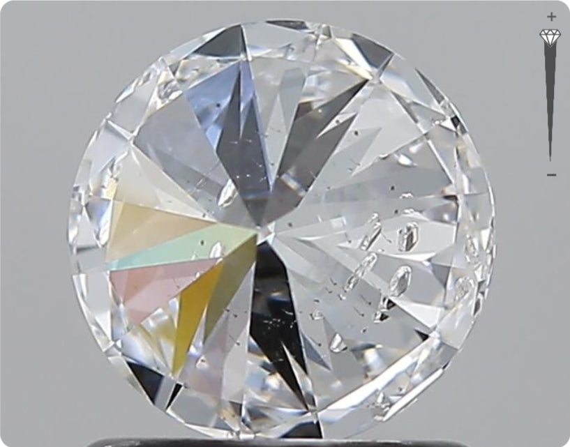 Natürlicher 1.00ct GIA Diamant | Farbe D | Reinheit SI2 | Rundschliff | VG EX EX #D10482