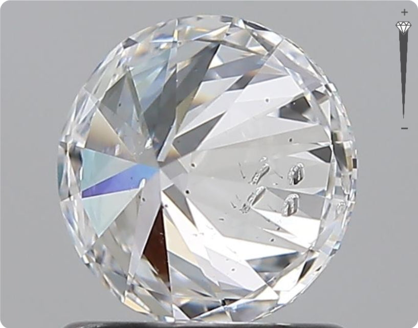 Natürlicher 1.00ct GIA Diamant | Farbe D | Reinheit SI2 | Rundschliff | VG EX EX #D10482