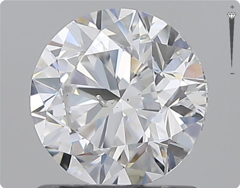 Natürlicher 1.00ct GIA Diamant | Farbe D | Reinheit SI2 | Rundschliff | VG EX EX #D10482