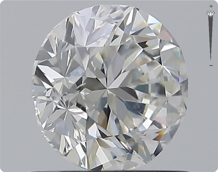 Natürlicher 1.00ct GIA Diamant | Farbe H | Reinheit SI2 | Rundschliff | VG VG VG #D10483