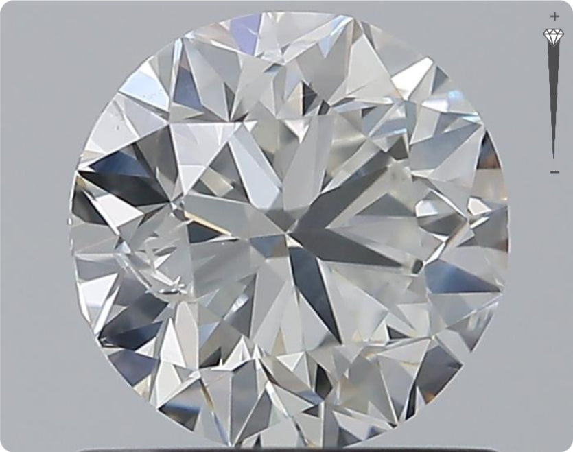 Natürlicher 1.00ct GIA Diamant | Farbe H | Reinheit SI2 | Rundschliff | VG VG VG #D10483