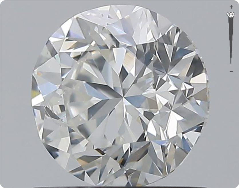 Natürlicher 1.00ct GIA Diamant | Farbe H | Reinheit SI2 | Rundschliff | VG VG VG #D10483