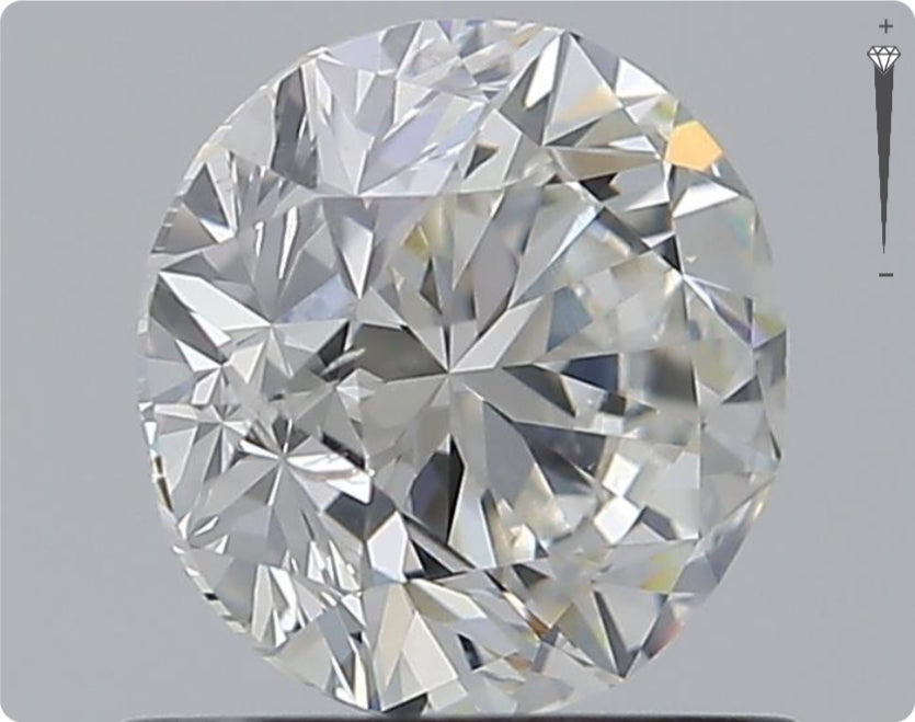 Natürlicher 1.00ct GIA Diamant | Farbe H | Reinheit SI2 | Rundschliff | VG VG VG #D10483