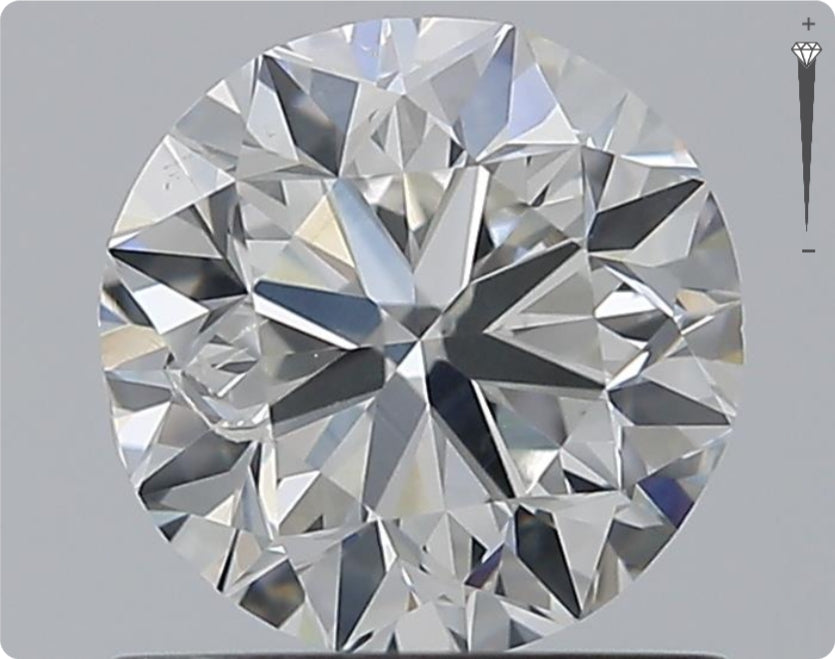 Natürlicher 1.00ct GIA Diamant | Farbe H | Reinheit SI2 | Rundschliff | VG VG VG #D10483