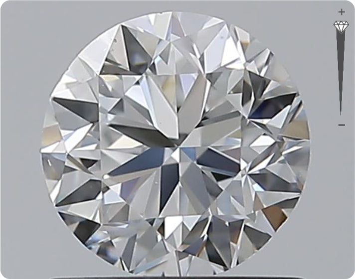 Natürlicher 1.00ct GIA Diamant | Farbe D | Reinheit VS2 | Rundschliff | VG EX VG #D10484