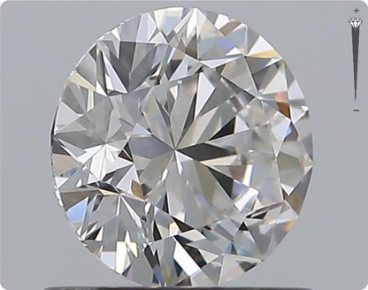 Natürlicher 0.90ct GIA Diamant | Farbe F | Reinheit VVS1 | Rundschliff | EX EX EX #D10486