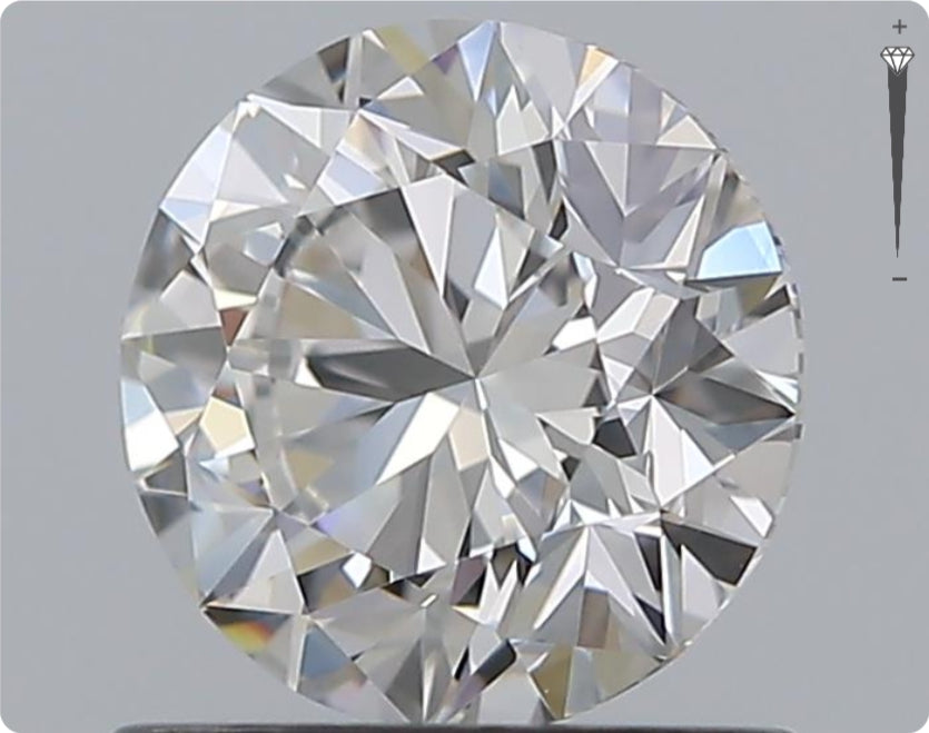 Natürlicher 0.90ct GIA Diamant | Farbe F | Reinheit VVS1 | Rundschliff | EX EX EX #D10486