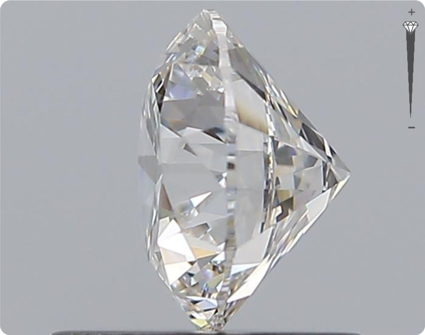 Natürlicher 0.90ct GIA Diamant | Farbe F | Reinheit VVS1 | Rundschliff | EX EX EX #D10486