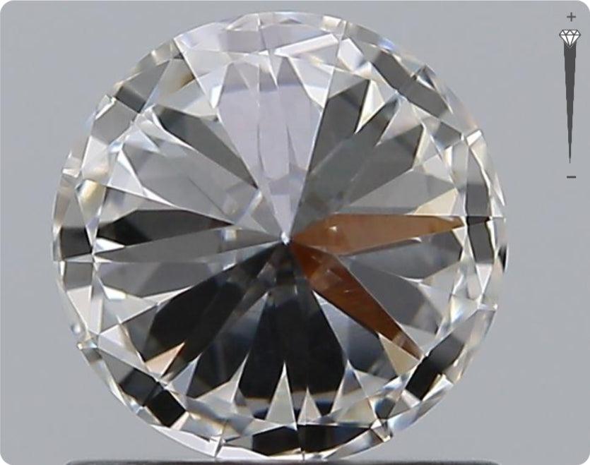 Natürlicher 0.90ct GIA Diamant | Farbe F | Reinheit VVS1 | Rundschliff | EX EX EX #D10486