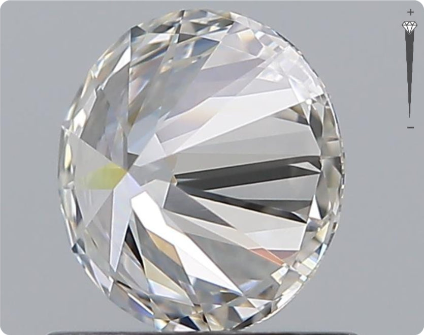 Natürlicher 0.90ct GIA Diamant | Farbe F | Reinheit VVS1 | Rundschliff | EX EX EX #D10486