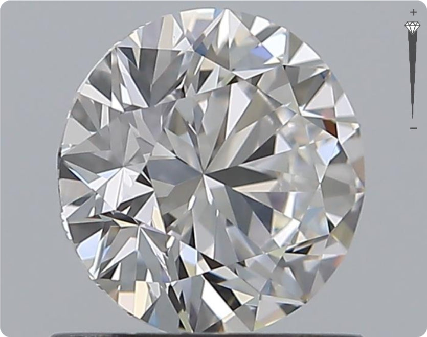 Natürlicher 0.90ct GIA Diamant | Farbe F | Reinheit VVS1 | Rundschliff | EX EX EX #D10486