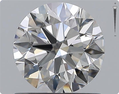 Natürlicher 0.90ct GIA Diamant | Farbe F | Reinheit VVS1 | Rundschliff | EX EX EX #D10486