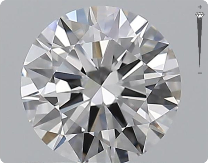 Natürlicher 0.75ct GIA Diamant | Farbe D | Reinheit VVS1 | Rundschliff | EX EX EX #D10488