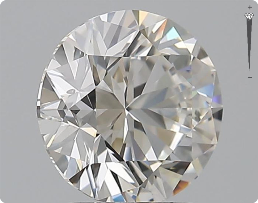 Natürlicher 2.01ct GIA Diamant | Farbe F | Reinheit SI1 | Rundschliff | EX EX EX #D10490
