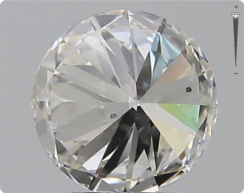 Natürlicher 2.01ct GIA Diamant | Farbe F | Reinheit SI1 | Rundschliff | EX EX EX #D10490