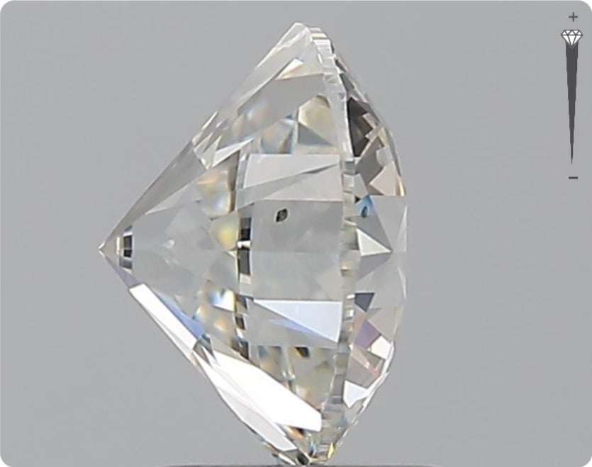 Natürlicher 2.01ct GIA Diamant | Farbe F | Reinheit SI1 | Rundschliff | EX EX EX #D10490