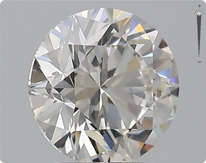 Natürlicher 2.01ct GIA Diamant | Farbe F | Reinheit SI1 | Rundschliff | EX EX EX #D10490