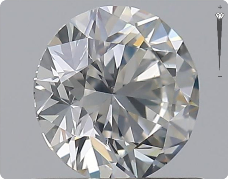 Natürlicher 0.75ct GIA Diamant | Farbe H | Reinheit SI2 | Rundschliff | EX EX EX #D10491