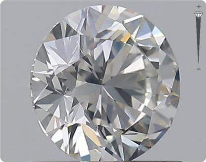 Natürlicher 0.75ct GIA Diamant | Farbe H | Reinheit SI2 | Rundschliff | EX EX EX #D10491