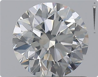 Natürlicher 0.75ct GIA Diamant | Farbe H | Reinheit SI2 | Rundschliff | EX EX EX #D10491