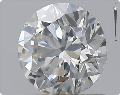 Natürlicher 0.75ct GIA Diamant | Farbe H | Reinheit SI2 | Rundschliff | EX EX EX #D10491