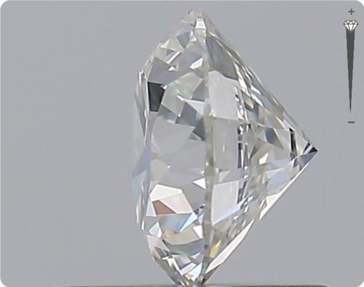 Natürlicher 0.75ct GIA Diamant | Farbe H | Reinheit SI2 | Rundschliff | EX EX EX #D10491