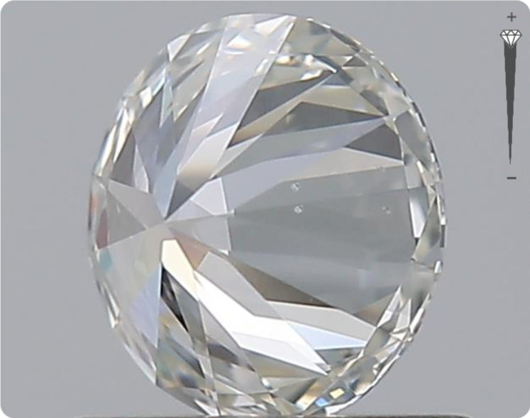 Natürlicher 0.75ct GIA Diamant | Farbe H | Reinheit SI2 | Rundschliff | EX EX EX #D10491