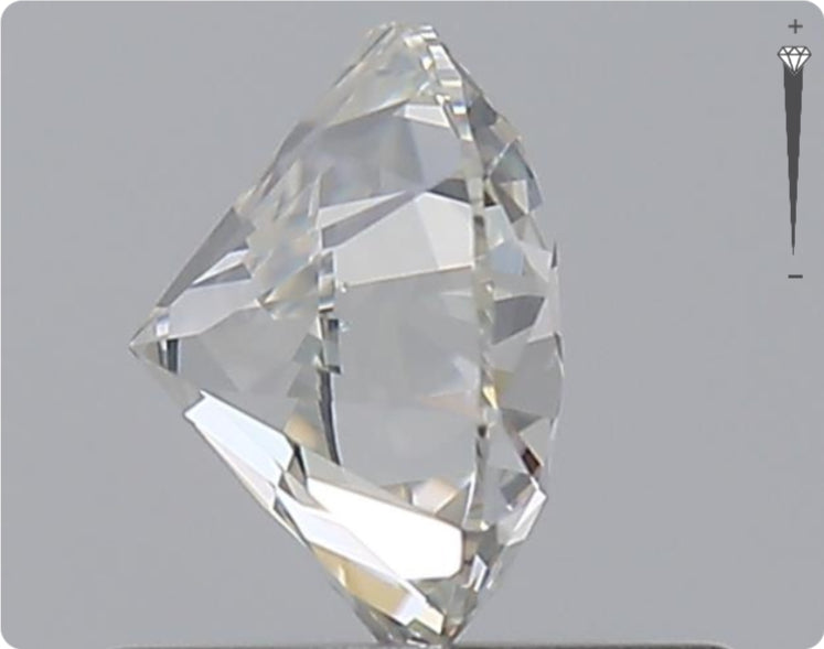Natürlicher 0.75ct GIA Diamant | Farbe H | Reinheit SI2 | Rundschliff | EX EX EX #D10491