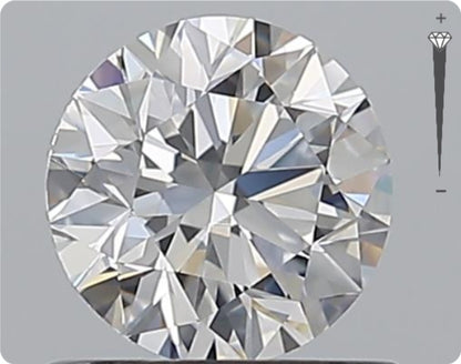 Natural 0.70ct GIA Diamond | Color D | Clarity IF | Round Cut | EX EX EX #D10492