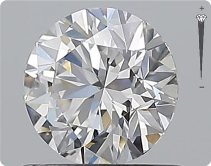 Natural 0.70ct GIA Diamond | Color D | Clarity IF | Round Cut | EX EX EX #D10492