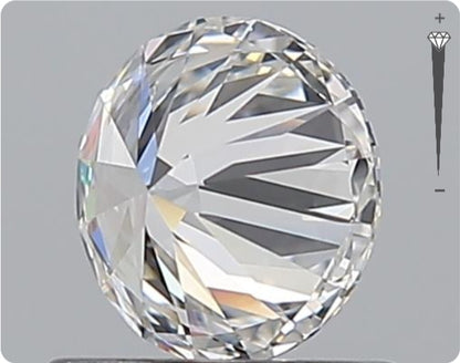 Natural 0.70ct GIA Diamond | Color D | Clarity IF | Round Cut | EX EX EX #D10492