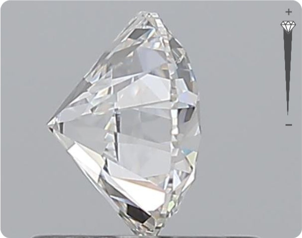 Natural 0.70ct GIA Diamond | Color D | Clarity IF | Round Cut | EX EX EX #D10492