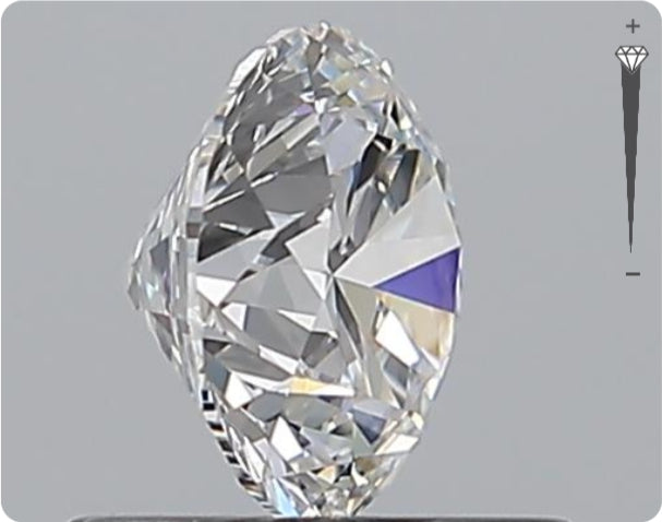 Natural 0.70ct GIA Diamond | Color D | Clarity IF | Round Cut | EX EX EX #D10492