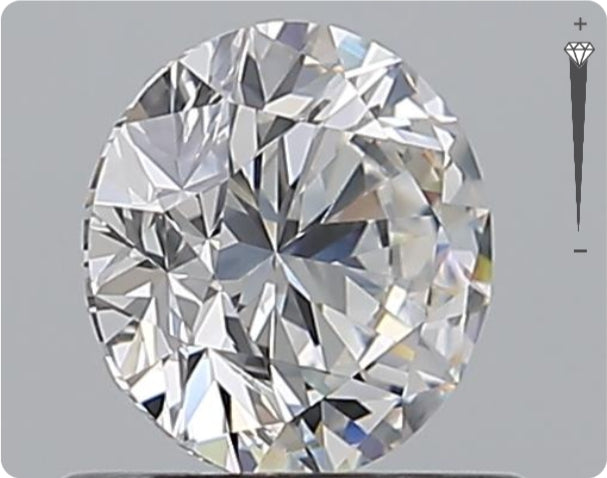 Natural 0.70ct GIA Diamond | Color D | Clarity IF | Round Cut | EX EX EX #D10492