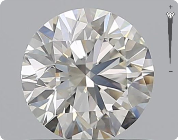 Natürlicher 0.70ct GIA Diamant | Farbe F | Reinheit VVS1 | Rundschliff | EX EX EX #D10494