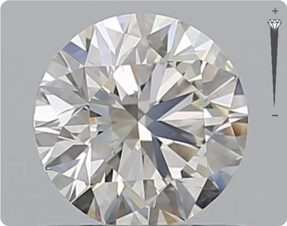Natürlicher 0.70ct GIA Diamant | Farbe F | Reinheit VVS1 | Rundschliff | EX EX EX #D10494