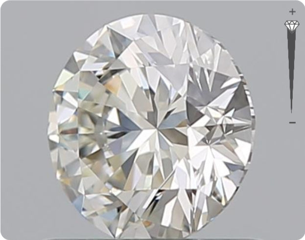 Natürlicher 0.70ct GIA Diamant | Farbe F | Reinheit VVS1 | Rundschliff | EX EX EX #D10494