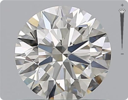 Natürlicher 0.70ct GIA Diamant | Farbe F | Reinheit VVS1 | Rundschliff | EX EX EX #D10494