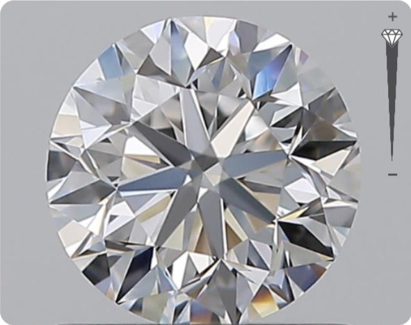 Natürlicher 0.90ct GIA Diamant | Farbe D | Reinheit VVS1 | Rundschliff | VG EX EX #D10495