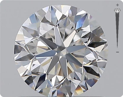 Natürlicher 0.90ct GIA Diamant | Farbe D | Reinheit VVS1 | Rundschliff | VG EX EX #D10495