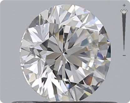 Natural 0.50ct GIA Diamond | Color D | Clarity VVS1 | Round Brilliant Cut | EX EX EX #D10496