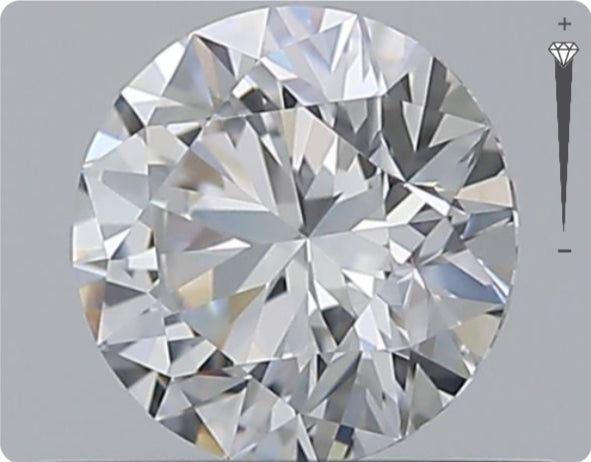 Natural 0.52ct GIA Diamond | D Color | VVS1 Clarity | Round Brilliant Cut | EX EX EX #D10497