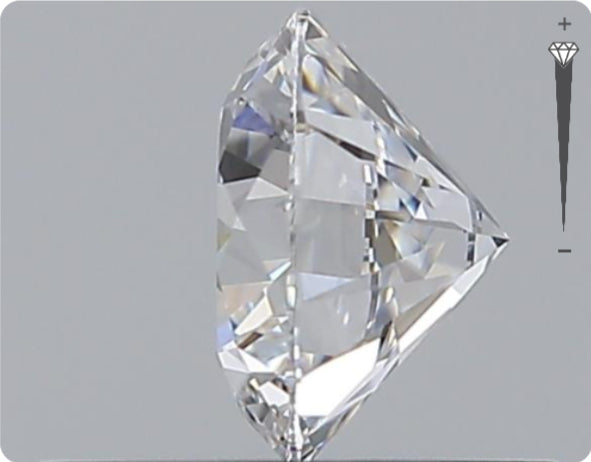 Natural 0.52ct GIA Diamond | D Color | VVS1 Clarity | Round Brilliant Cut | EX EX EX #D10497