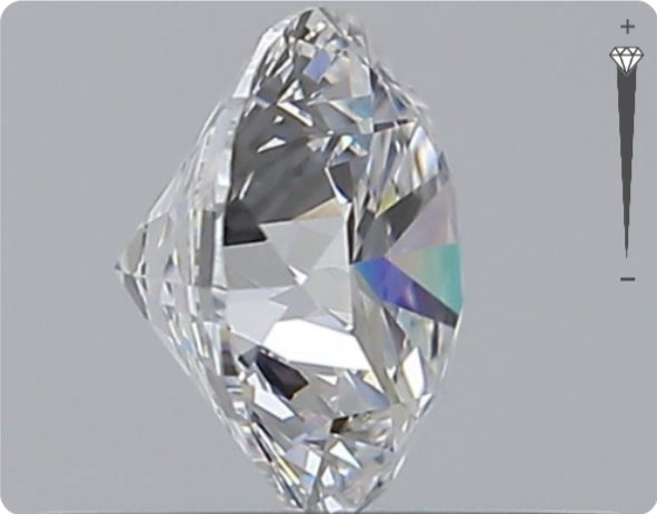 Natural 0.52ct GIA Diamond | D Color | VVS1 Clarity | Round Brilliant Cut | EX EX EX #D10497