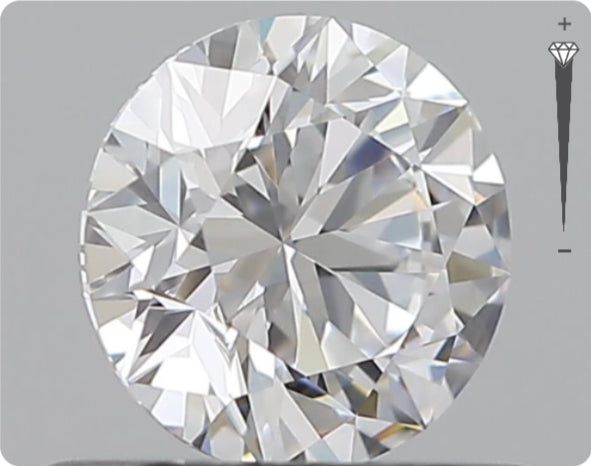 Natural 0.51ct GIA Diamond | Color D | Clarity VVS1 | Round Cut | EX EX EX #D10499