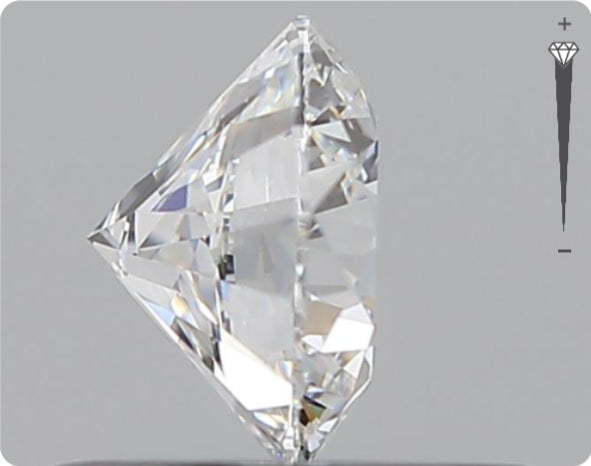 Natural 0.51ct GIA Diamond | Color D | Clarity VVS1 | Round Cut | EX EX EX #D10499