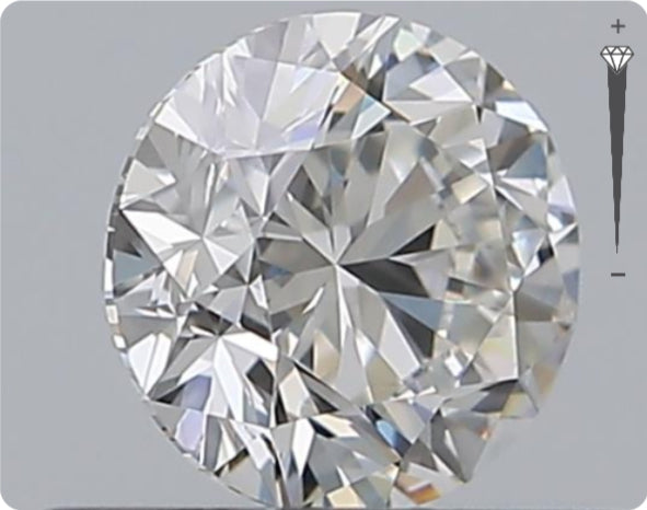 Natürlicher 0.50ct GIA Diamant | Farbe D | Reinheit IF | Rundschliff | VG EX EX #D10500