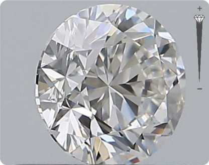 Natürlicher 0.50ct GIA Diamant | Farbe D | Reinheit IF | Rundschliff | VG EX EX #D10500