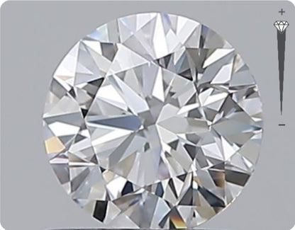 Natural 0.72ct GIA Diamond | Color D | Clarity VVS1 | Round Brilliant Cut | EX EX EX #D10501